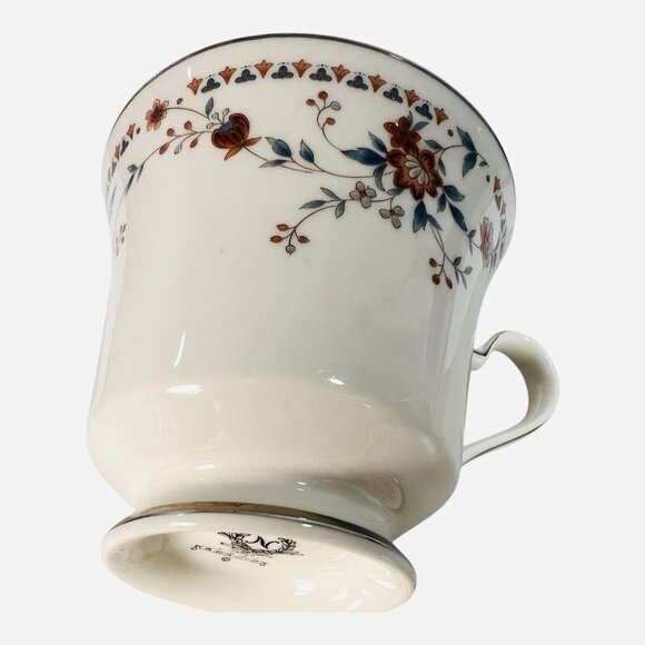 Noritake Ivory China Adagio 7237 Cup & Saucer Set Vintage Floral gold accents - Picture 3 of 8